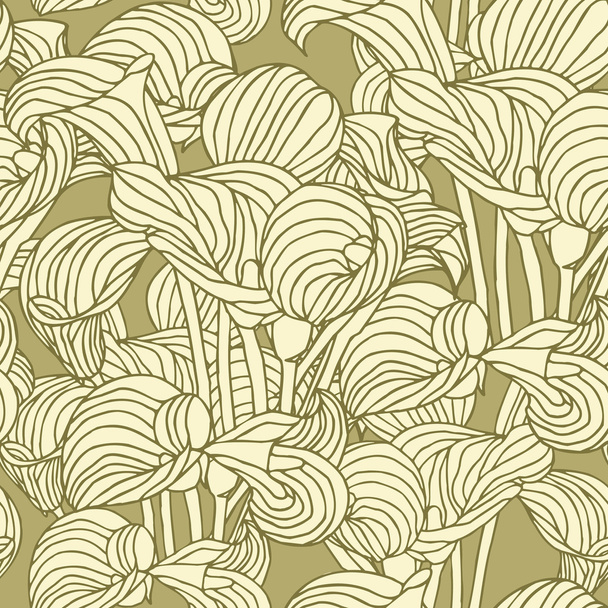 Elegance Seamless pattern with flowers - Vector, imagen