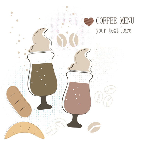 Coffee menu - Вектор,изображение