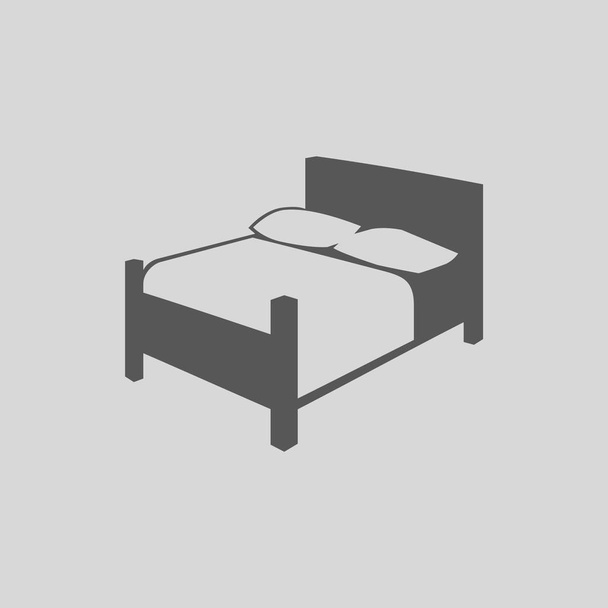 Векторна іконка ліжка проста ілюстрація
 - Вектор, зображення