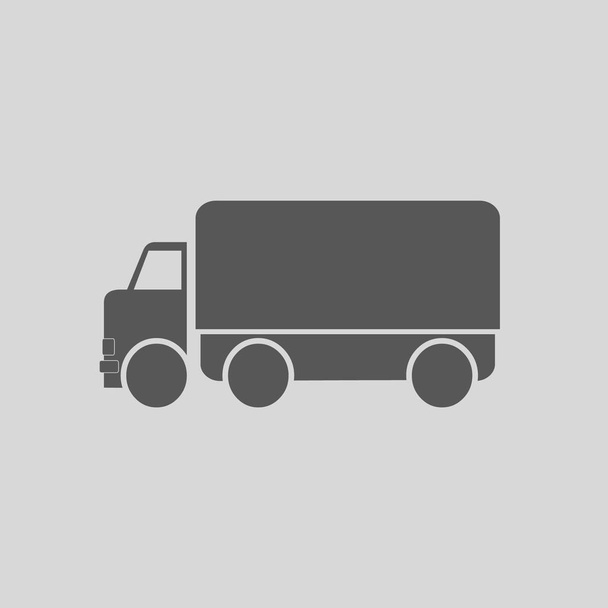 Векторна іконка вантажівки проста ілюстрація
 - Вектор, зображення