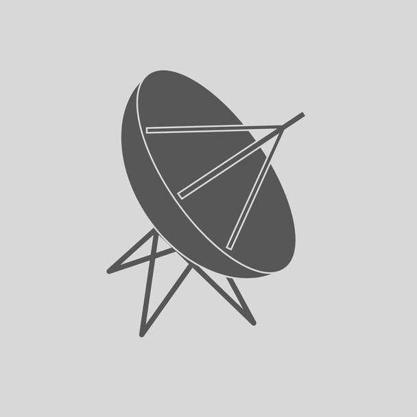 satellite dish vector icon - Vector, Image