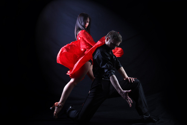 Dancers in action - Фото, изображение