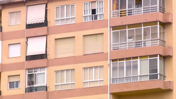 Homlokzati épület textúra város - Felvétel, videó