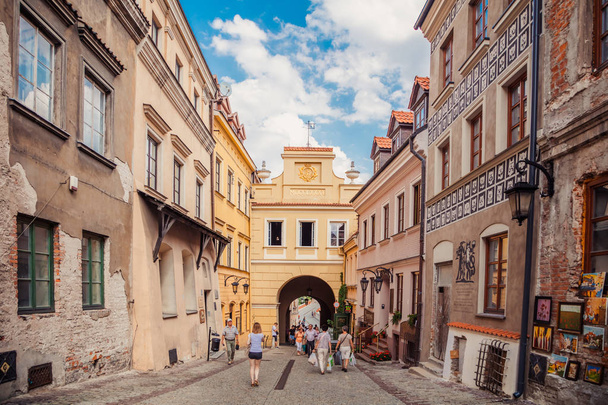 Lublin, Poland - August 19, 2017: Street in Lublin, Poland - Photo, Image