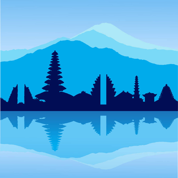 Skyline vectorielle Bali
 - Vecteur, image
