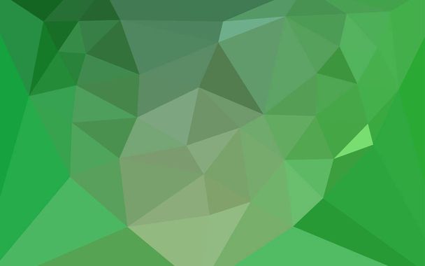 Світло-зелений вектор абстрактний багатокутний візерунок з серцем в центрі. Ілюстрація в стилі орігамі з градієнтом. Шаблон тла мобільного телефону
. - Вектор, зображення