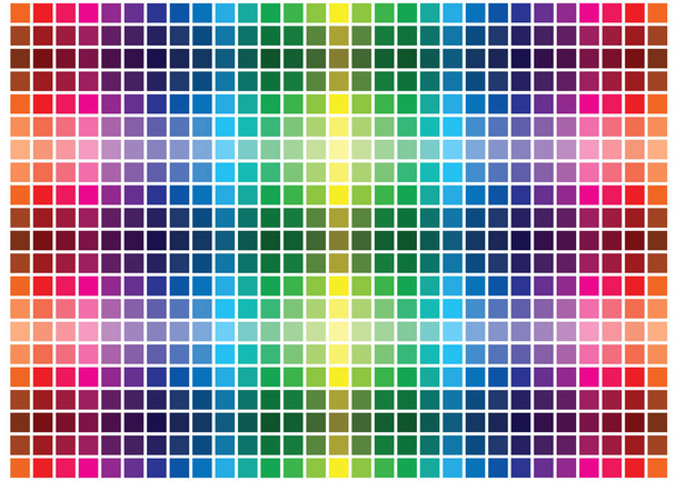Abstract color harmonies background. Glossy color palette. Mosaic tiles vector background. Bright squares. - Vector, Image