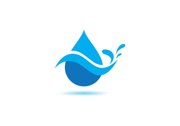 modèle d'illustration vectorielle de logo de goutte d'eau - Vecteur, image