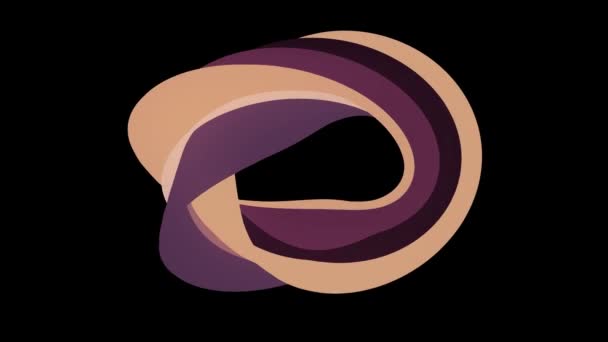 Pehmeät värit tasainen 3D kaareva ruskea donitsi karkkia saumaton silmukka abstrakti muoto animaatio tausta uusi laatu universaali liike dynaaminen animoitu värikäs iloinen video kuvamateriaalia
 - Materiaali, video