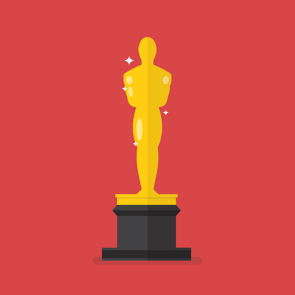 Icono del premio Oscar. ilustración vectorial
 - Vector, Imagen