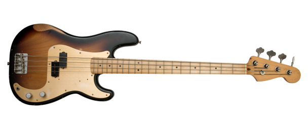 brown bass guitar - Photo, Image