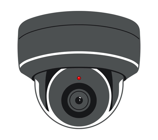 CCTV Camera. Security Surveillance System. Vector Isolated Illustration - Vektör, Görsel