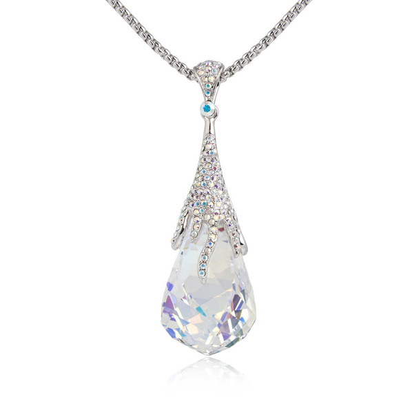 Fashion diamond pendant isolated on white background - Valokuva, kuva