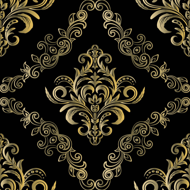 Damask seamless pattern for design. Vector Illustration - Vector, Imagen