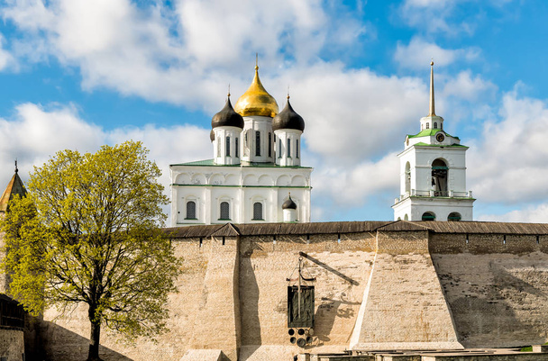 View of Holy Trinity Cathedral in the Pskov Krom or Pskov Kremlin, Russia - Photo, Image