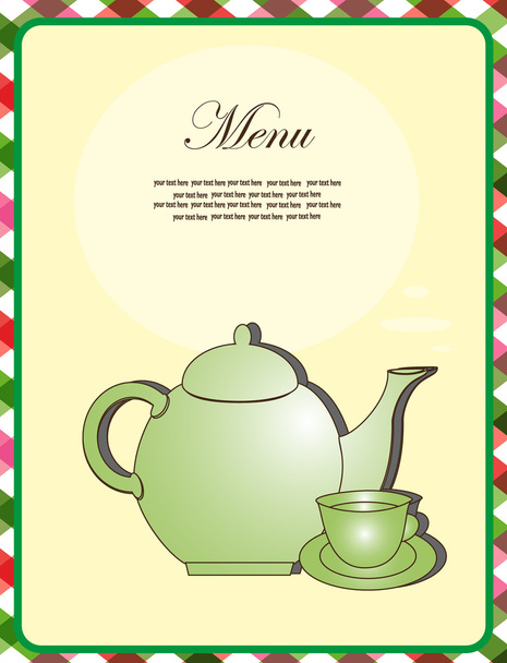 menu card. vector illustration - Вектор, зображення