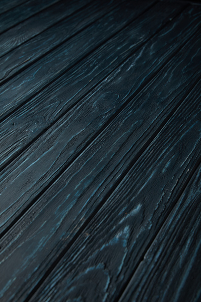 dark blue wooden striped rustic background - Фото, изображение