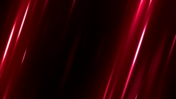Barevné šikmé pohyblivé světelné paprsky pozadí animace - červená nit - Záběry, video