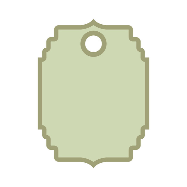 commercial tag isolated icon - Vector, Imagen