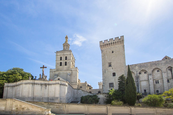 Dünya ünlü Papalar Sarayı Avignon, Fransa - Fotoğraf, Görsel