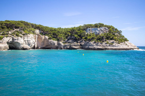 Cala Mitjana on balearic island Menorca, Spain - Photo, Image