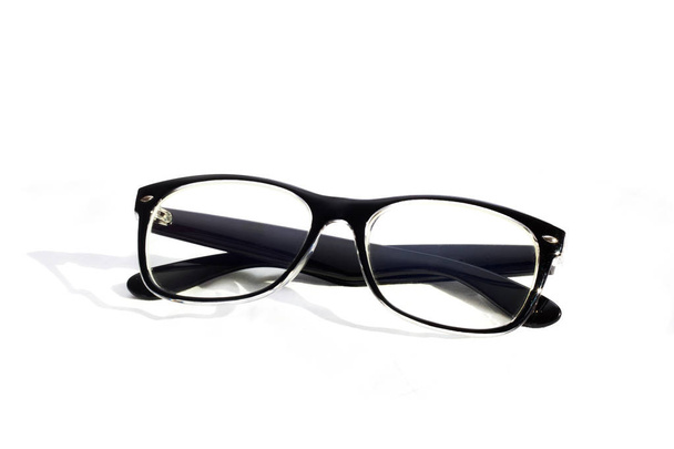 Black glasses on a white background - Photo, Image