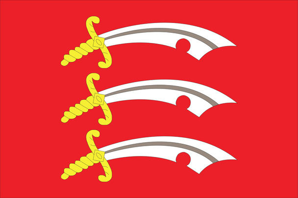 Bandera del condado de Essex
 - Vector, Imagen