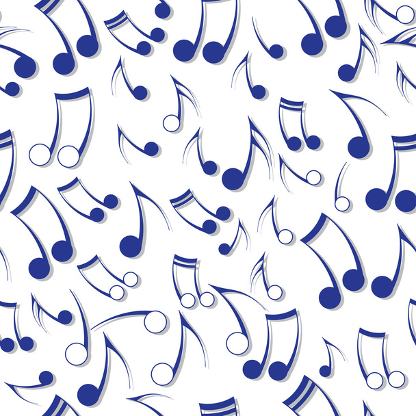 Music note sound texture. - Vector, afbeelding