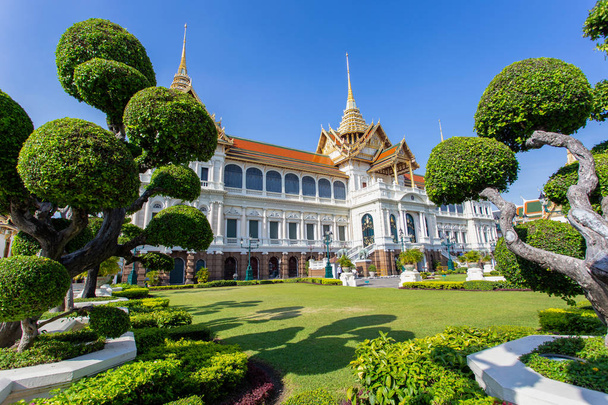 Velký palác, Wat pra kaew s modrou oblohu, bangkok, Thajsko - Fotografie, Obrázek