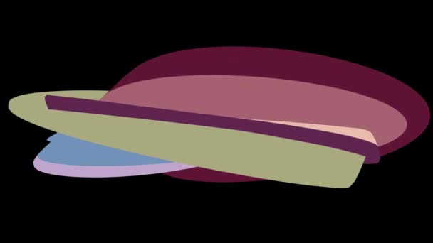 Colori tenui piatto 3D curvo caramelle loop senza soluzione di continuità forma astratta animazione sfondo nuova qualità universale movimento dinamico animato colorato gioioso video
 - Filmati, video