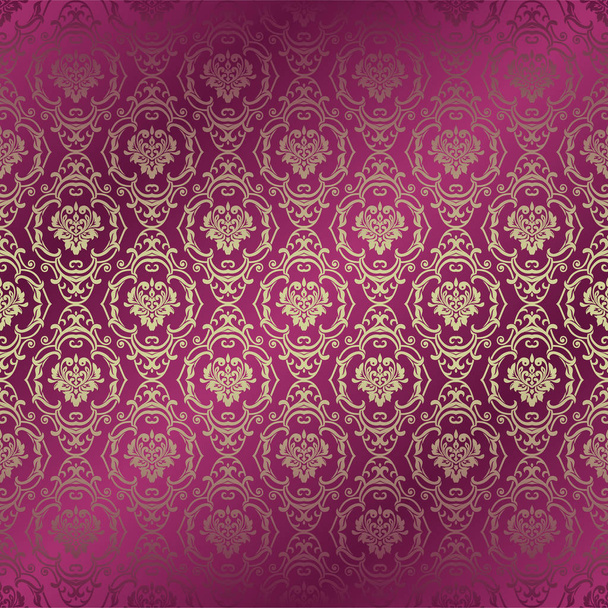 Бесшовный цветочный узор для дизайна, векторная иллюстрация
 - Вектор,изображение