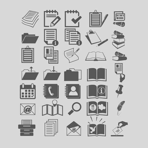 Document icons simple illustration - Vector, Image