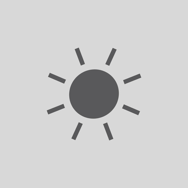 ícone do sol, ilustração vetorial - Vetor, Imagem