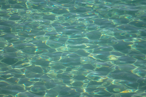 Blue transparent caribbean sea water - Photo, Image