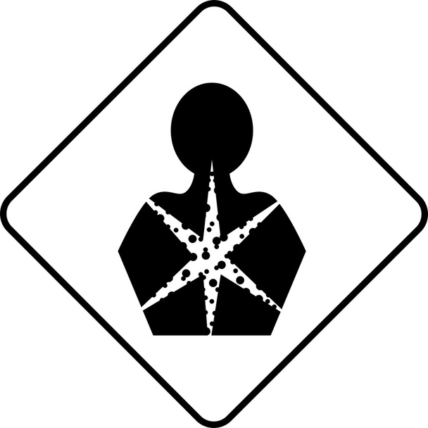 Предупреждающий символ опасный для здоровья
 - Фото, изображение