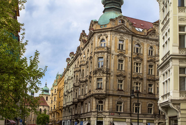 Beautiful buildings at old town in Prague, Czech republic - Fotó, kép