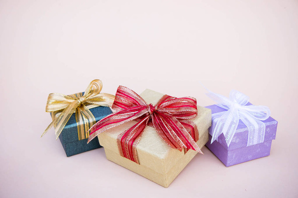 подарки коробка декор на Новый год и Рождество фон и копировать пространство, винтаж Спасибо особый стиль
 - Фото, изображение