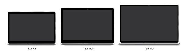 Notebook Laptop Template - Vector, Image