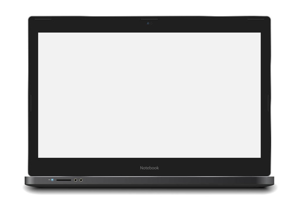 Notebook Laptop sjabloon - Vector, afbeelding