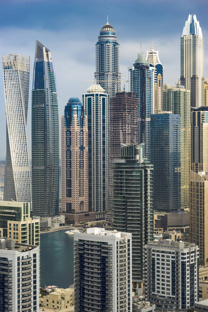Felhőkarcolók, a Big City, Dubai, Egyesült Arab Emírségek, Jan.2018 - Fotó, kép