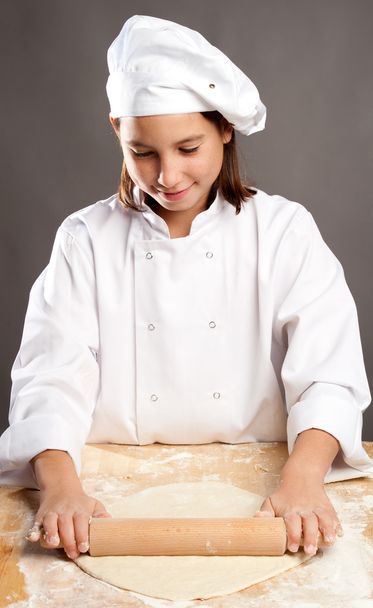 chef working the dough - Фото, изображение