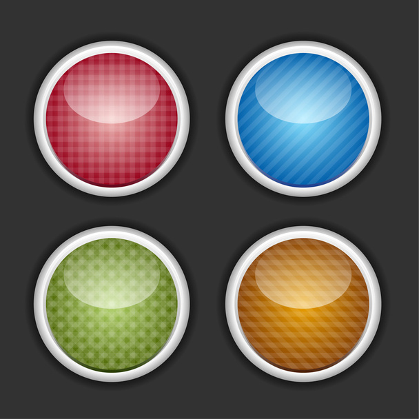 Color buttons set - Vector, afbeelding