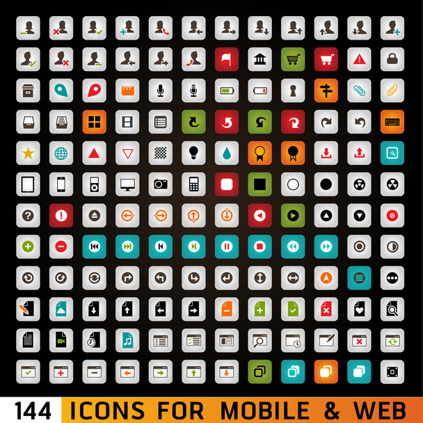 Universal Icons For Web and Mobile - Fotografie, Obrázek