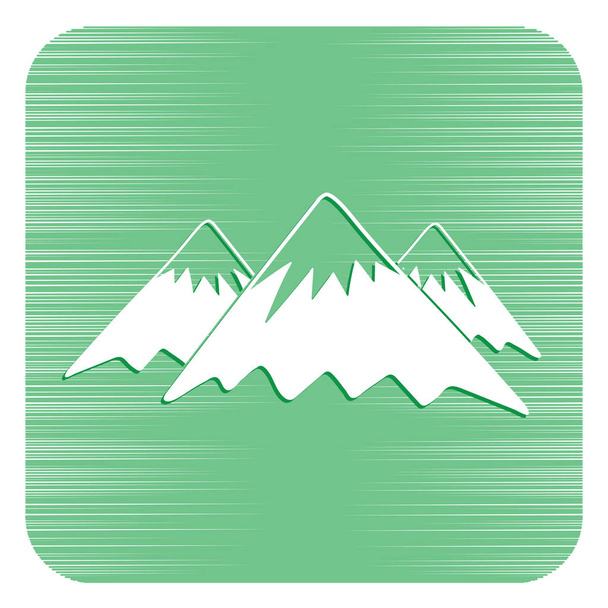 Mountain icon. Vector concept illustration for desig - Vector, Image