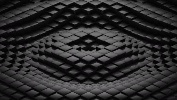 Rhombuses Formed A Wave. Abstract background, 2 in 1, loop (301-600 frames), created in 4K, 3d animation - Footage, Video