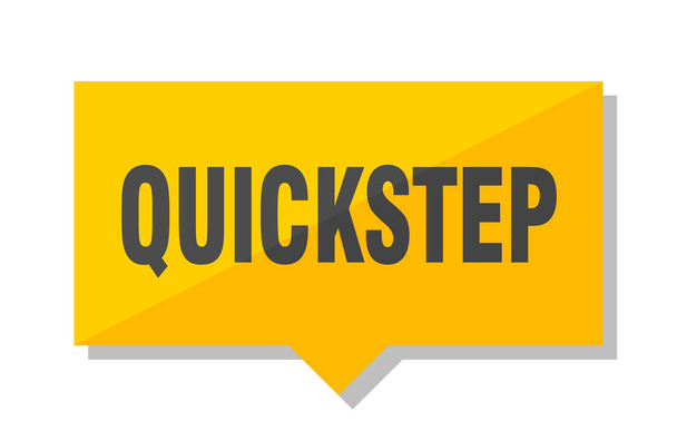quickstep yellow square price tag - Vector, afbeelding