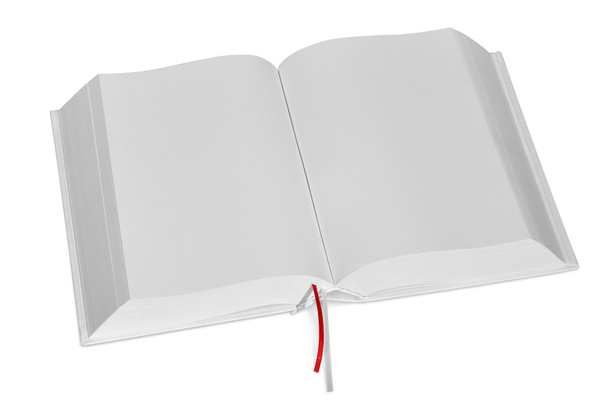 büyük açık beyaz kitap - Fotoğraf, Görsel