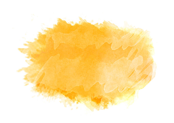 Yellow graphic water color patches graphic brush strokes effect background designs element  - Φωτογραφία, εικόνα
