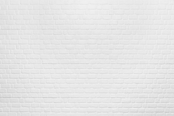 Abstract background from white clean brick pattern on wall. Vintage and retro backdrop. Picture for add text message. Backdrop for design art work. - Photo, Image