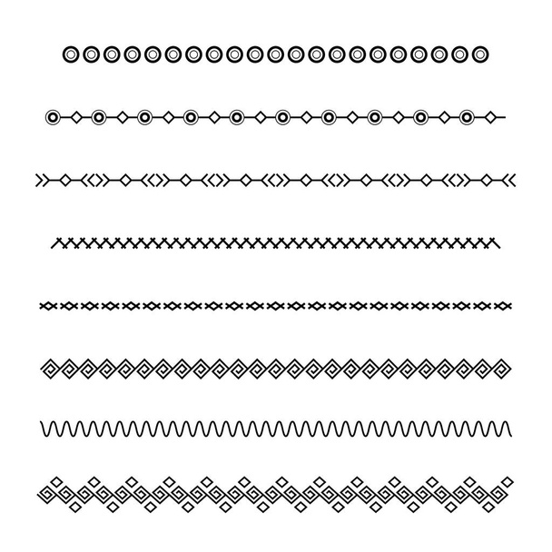 Set vector Dividers isolated on white background.  - Vector, Image